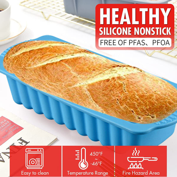 Kitchen AA Bakeware Bread Rectangular Silicone Cake Mould Baking Mold Toast Pan