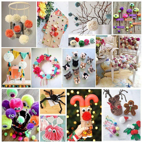 4 Sizes Knitting Loom Wool Tools Ball Weaver Needle Pompom Maker Pompom Maker