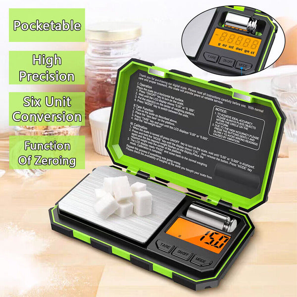 Digital Pocket Scale 200g 0.01g Mini Scale Electronic Smart Jewellery Scale AU