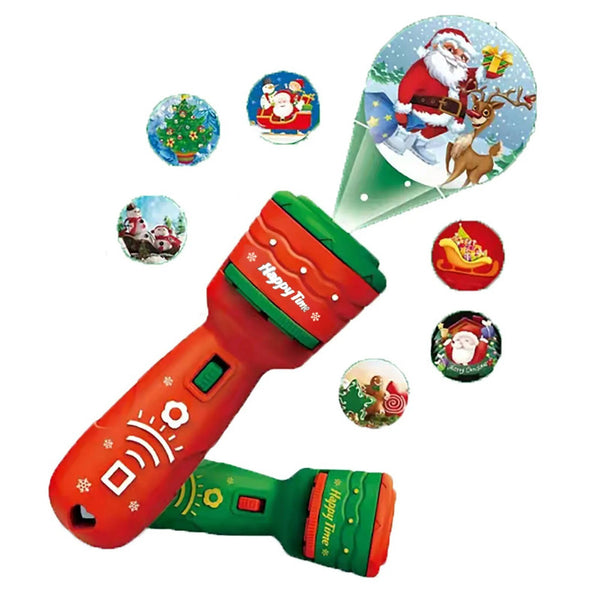 24 Pattern Christmas Slide Projector Handheld Torch Lamp Flashlight Kid Toy Gift