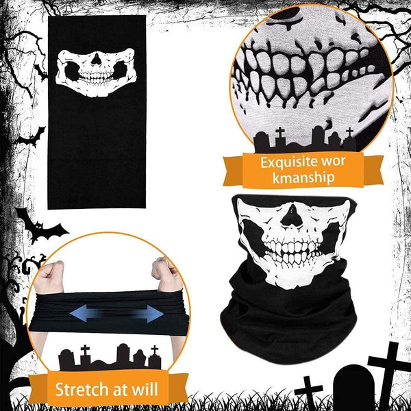 Halloween Grim Reaper Costume Scary Ghost Costumes with/Glowing Eyes- Adult Kids