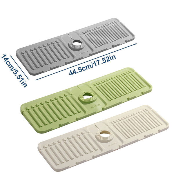 Silicone Faucet Mat Kitchen Sink Splash Guard Absorbent Protector AU