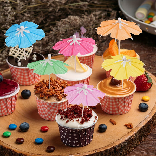 50-500pcs Cocktail Umbrella Fruit Picks Party Drinks Bar Parasols Hawaii Sticks