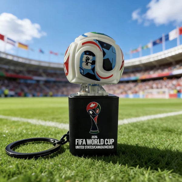 Rechargeable Keyboard Clicker Fidget Toy Button with Sound World Cup Keychain