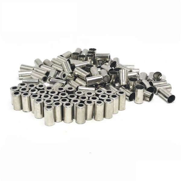 100pcs 5mm Housing End Caps Bike Ferrules Ferrule Brake Cable Metal Bicycle AU