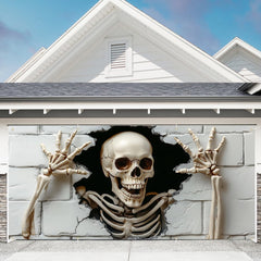 Halloween Backdrop Banner - 180 x 400cm Spooky Wall and Garage Door Cover