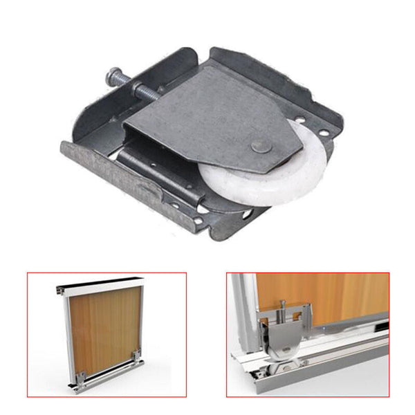 4 Pack Sliding Wardrobe Door Roller Wheels – Adjustable Mirror, Glass and Cupboard Door Rollers