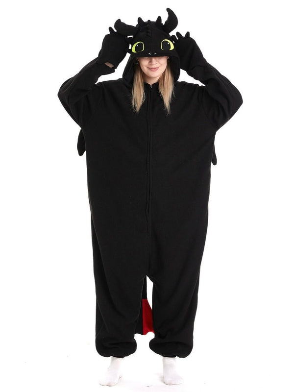 Toothless Dragon Costume – Night Fury Kigurumi Onesie Jumpsuit Pyjamas (Adult & Teen)