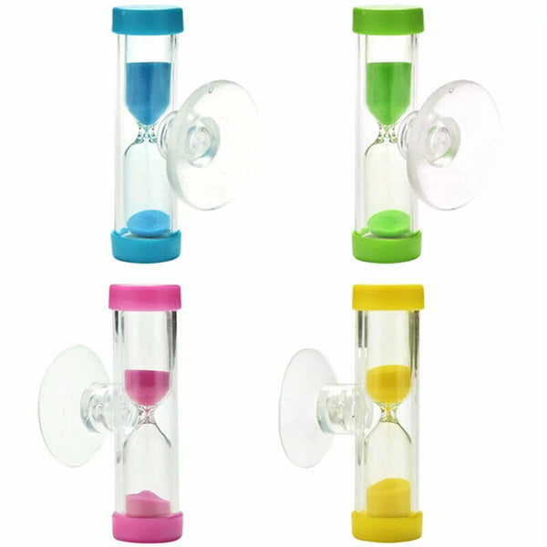 6X Suction Cup Hourglass for Tooth Brushing Shower Timer Suction Cup Count Down