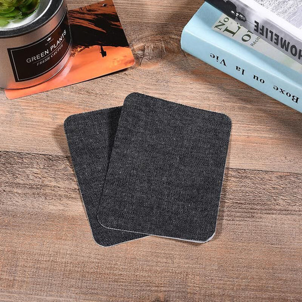 24x Assorted Iron On Denim Fabric Mending Patches Repair Kits For Denim Jeans AU