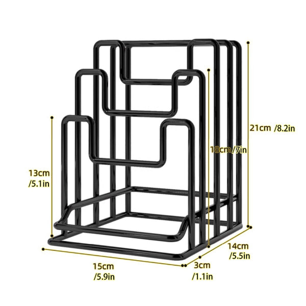 2PCS Metal Cutting Board Stand Kitchen Countertop Vertical Chopping Board Holder