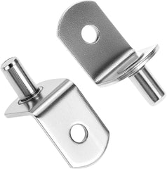 100 Pack 5mm Shelf Pegs L Shaped Shelf Support Pins – Nickel Plated Metal Shelf Studs for Cabinets and Shelves