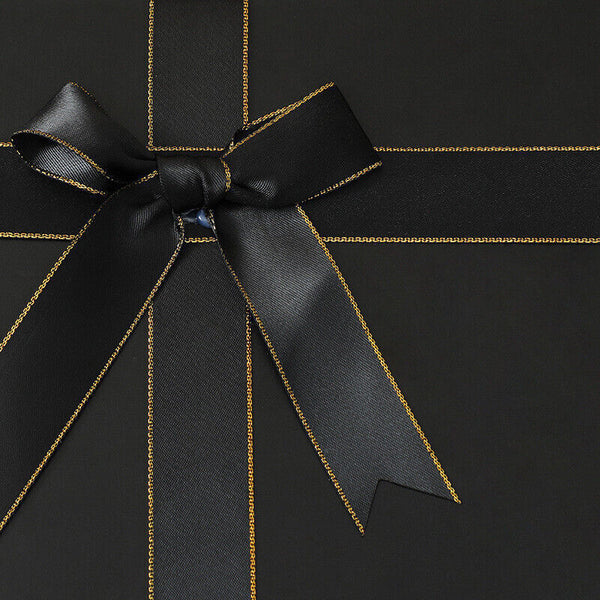 5PCS Elegant Folding Gift Box with Ribbon Bow One-Piece Shoe Apparel Box 22*16cm