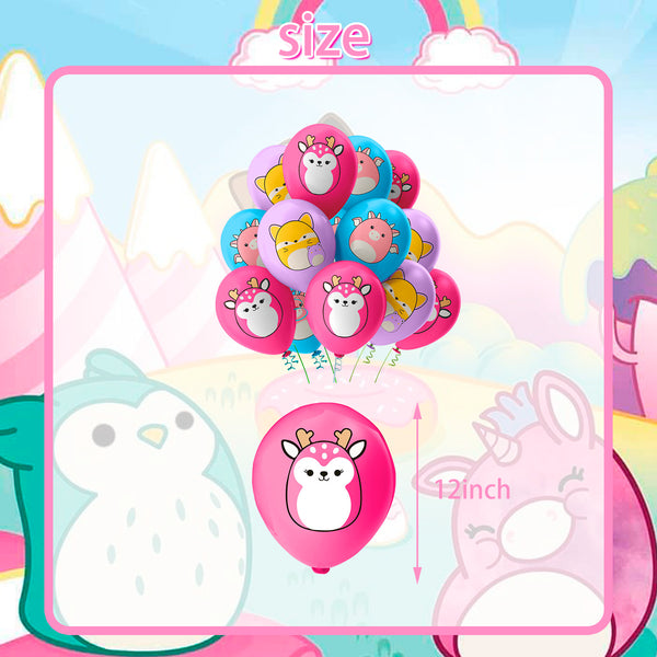 Kids pastel party cake topper decoration