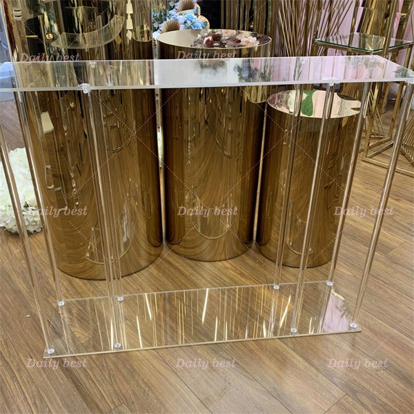 100x25x85cm Clear Acrylic Flower Stand Centrepiece Stand Wedding Party Display