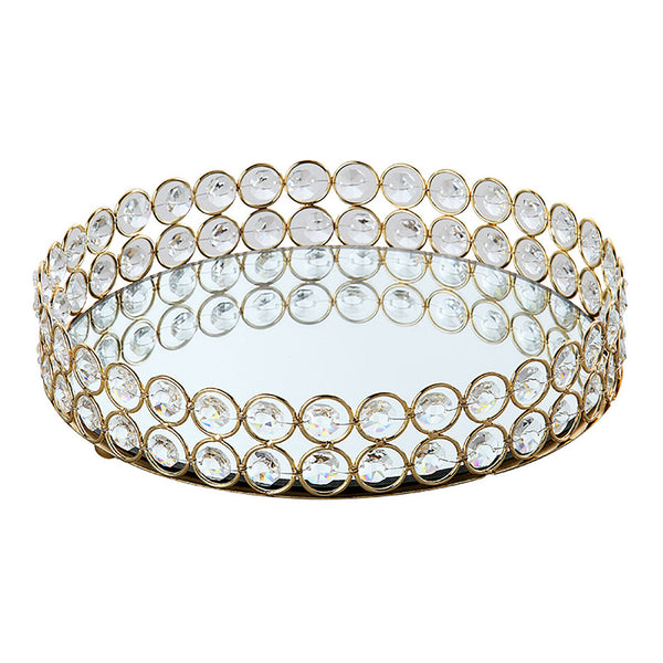 Mirror Gold Dessert Cupcake Cake Stand Holder Display Plate Centrepiece Wedding