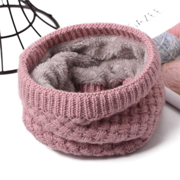 Winter Neck Warmer Tube Scarf Thermal Fleece Snood Unisex Knit Gaiter