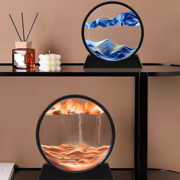 Moving Sand Art Sandscapes Motion Dynamic Flowing Picture 3D Deep Sea Display