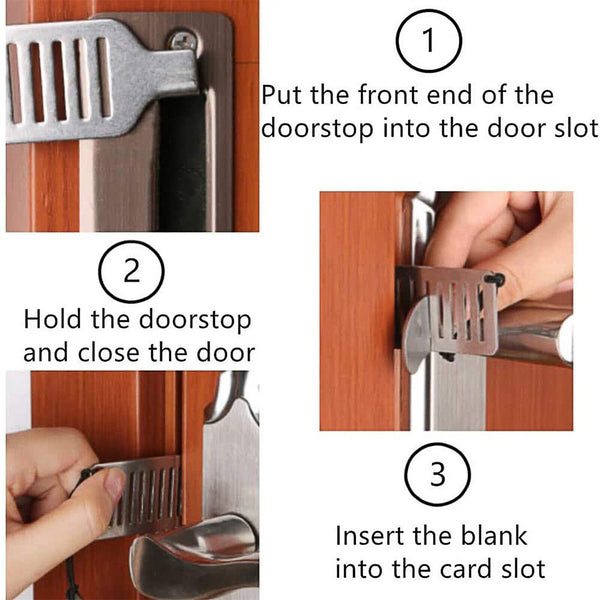 2PCS Portable Door Lock Hardware Safety Security Tool Home Privacy Travel Hotel