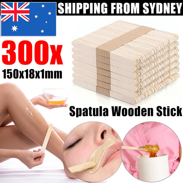 300x Waxing Spatula Wooden Stick Disposable Tongue Depressor Wooden Craft Stick