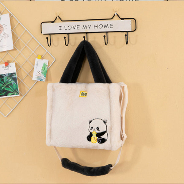 Cute Panda Plush Crossbody Bag | Kids Shoulder Purse for Girls & Travel Gifts