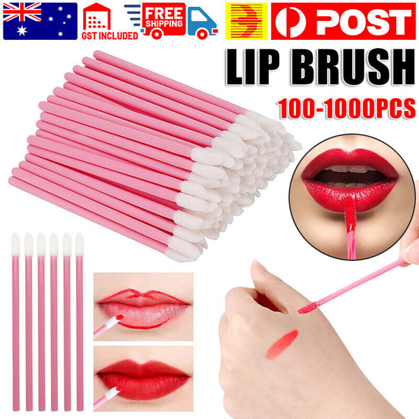 100/500/1000 Pcs Lip Gloss Brush Disposable Wands Lipstick Applicator Brushes AU