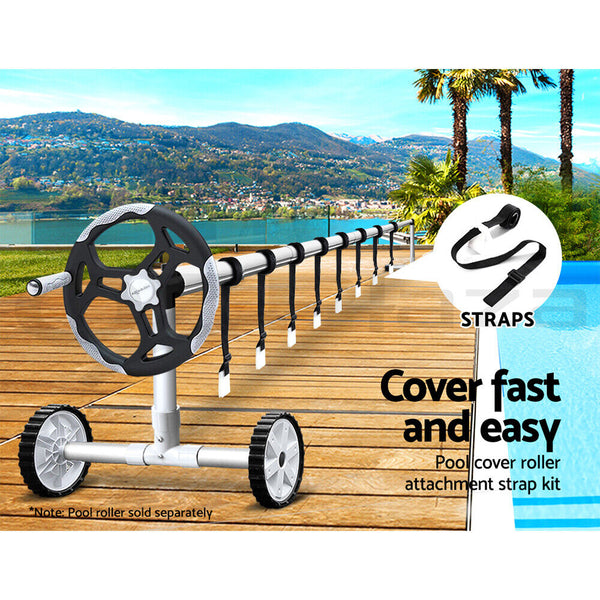 Aquabuddy Pool Cover Roller Attachment Straps Kit 8PCS for Swimming Solar Pool