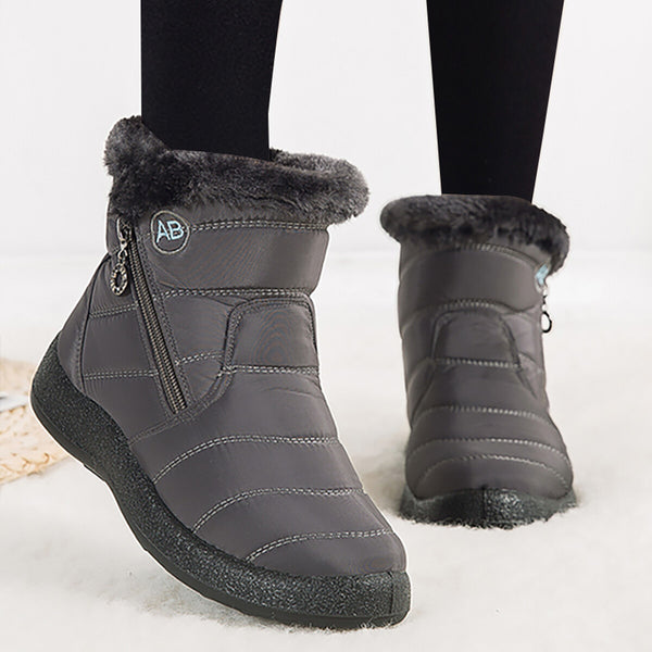 Winter Snow Boots Warm Fur Lined Ankle Boots Non Slip Casual Shoes for Men Women