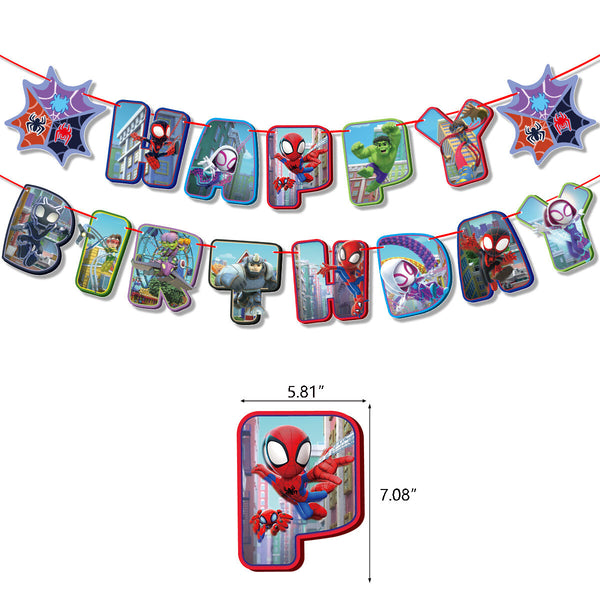 Spiderman And His Amazing Friends Tableware Party Supplies Birthday Decoration
