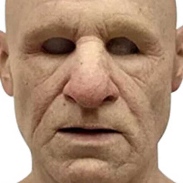 Bald Old Man Wrinkle Mask Latex Halloween Party Cosplay Disguise Face Mask Props