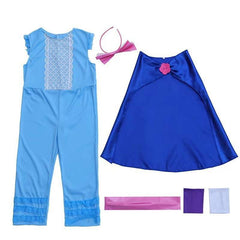 Bo Peep Costume Kids Girls Toy Story Jumpsuit Cape Fancy Dress Book Week Cosplay