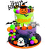 Halloween cake toppers, 39 piece spooky cake decoration set