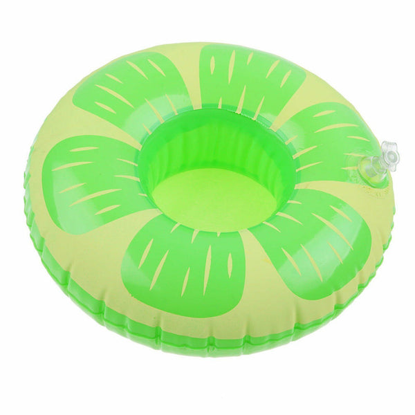 12X Inflatable Floating Drink Cup Can Beer Holder Bath Beach Party