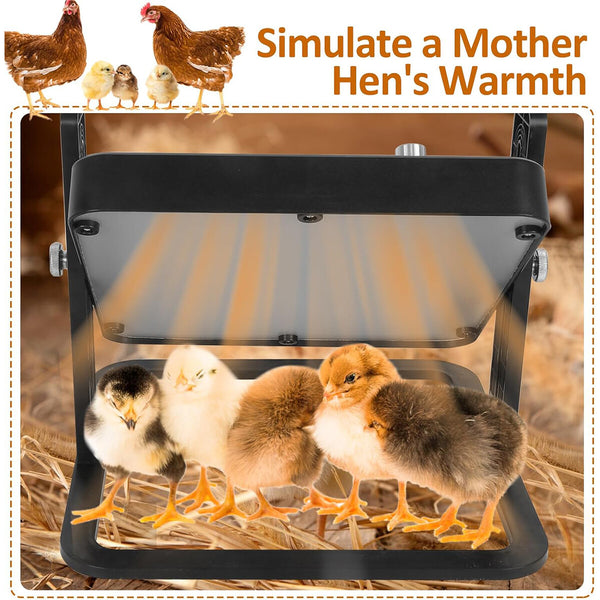Chick Brooder Heating Plate – Adjustable Poultry Coop Warmer