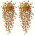 2PCS Artificial Hanging Violet Flower Vine Faux Floral Plant Garden Wedding Decor