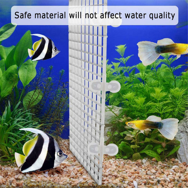 8Pcs Plastic Fish Grid Divider Durable  Holder Fish Tank Tray Egg Crate Aquarium