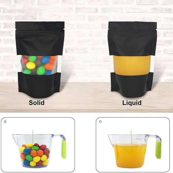 50X 9x13cm Aluminum Foil Mylar Food Packaging Zip Seal Bags Stand Up Pouches Bag