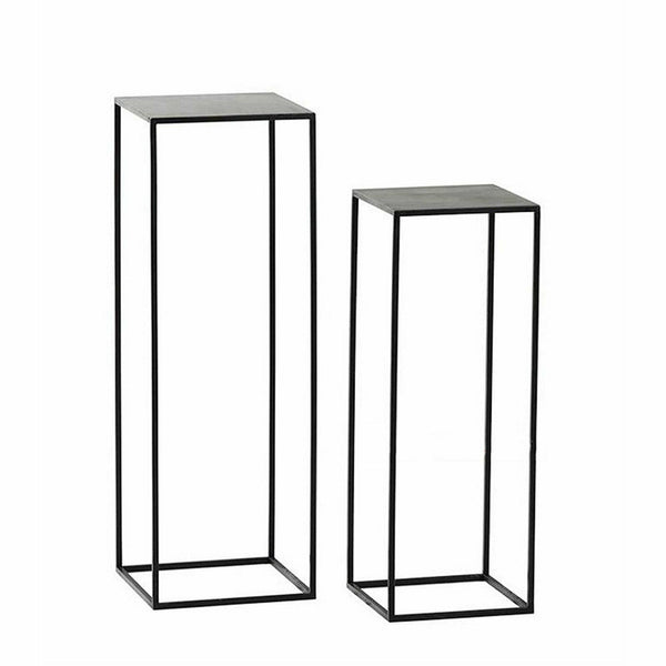Geometric metal stand set shown at 40cm 60cm and 80cm heights
