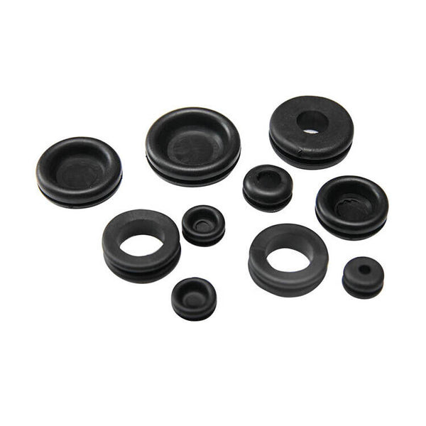 125PCS Rubber Grommet Assortment Set Fastener Kit Blanking 18 Popular Sizes NEW