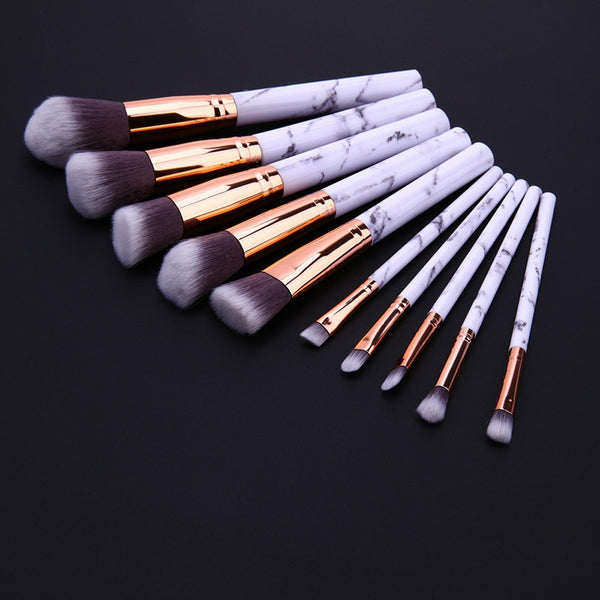 10pcs Professional Makeup Brush Set Foundation Blusher Cosmetic Make-up Brushes