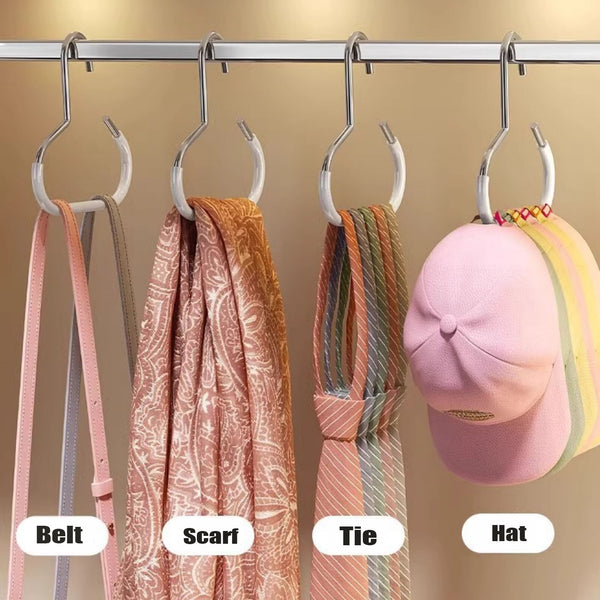 5PCS Stainless Steel S Shape Hooks Heavy Duty Hanging Hooks Clothes Hat Hangers