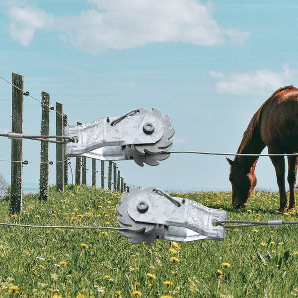 2pcs Inline Ratchet Wire Strainer Tensioner | Heavy Duty Galvanised Fence Wire Tightener