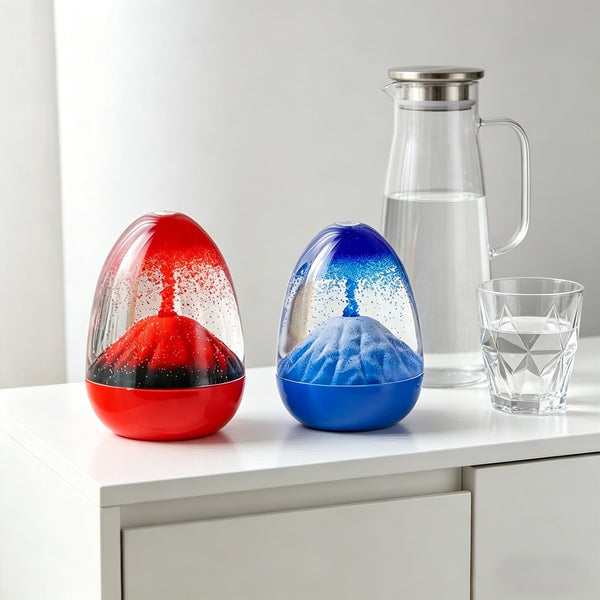 Unique Volcano Sand Hourglass Decor, Suitable For Tabletop Cafe Scene Layout