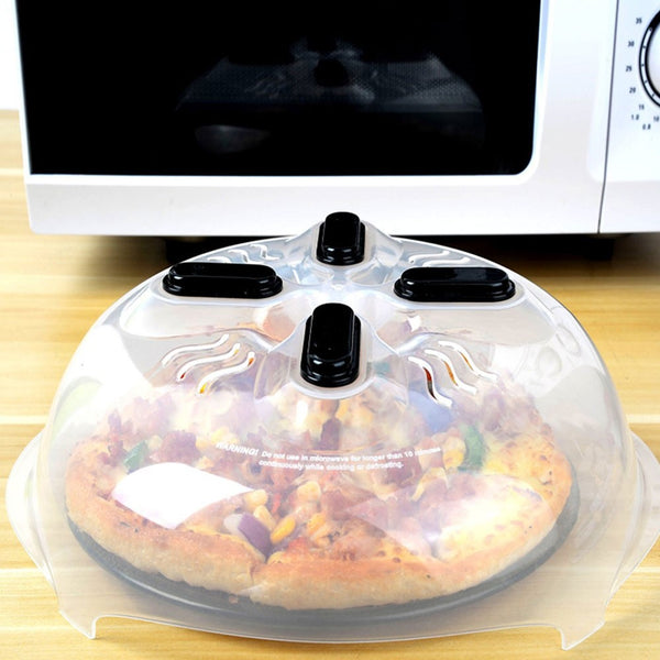 Microwave Splatter Cover Food Splash Lid with Steam Vent Clear Microwave Plate Cover