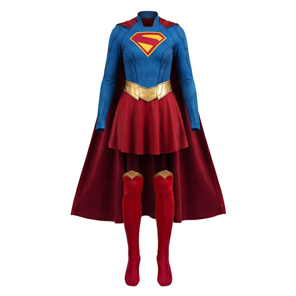 Halloween Kids Adult Fancy Dress Book Week Supergirl Kara Zor-El Cosplay Costume