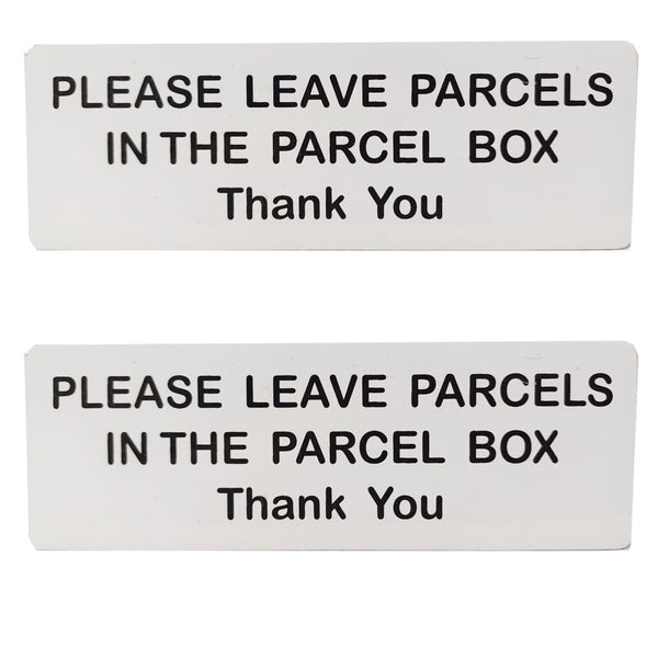 1/2/5/10X Please Leave Parcels in the Parcel Box Sign Plaque Mail Letter Mailbox