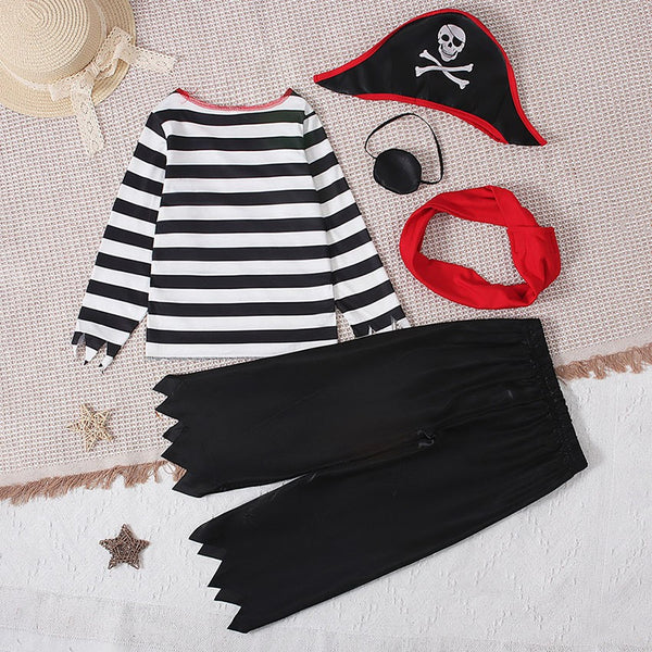 Kids Pirate Costume - Boys Pirate Captain Dress-Up Set for Book Week & Halloween