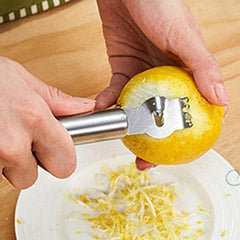 Lemon Zester Citrus Knife Tool Stainless Steel Garnish with Channel Grater Lime