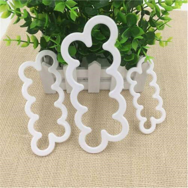 6PCS Cake Rose Sugar Mould Baking Flower Cutter Decorating Tool Fondant Mold AUS