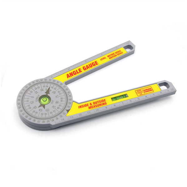 Angle Finder Goniometer Ruler Miter Drawing Measuring Level Saw Protractor Tools